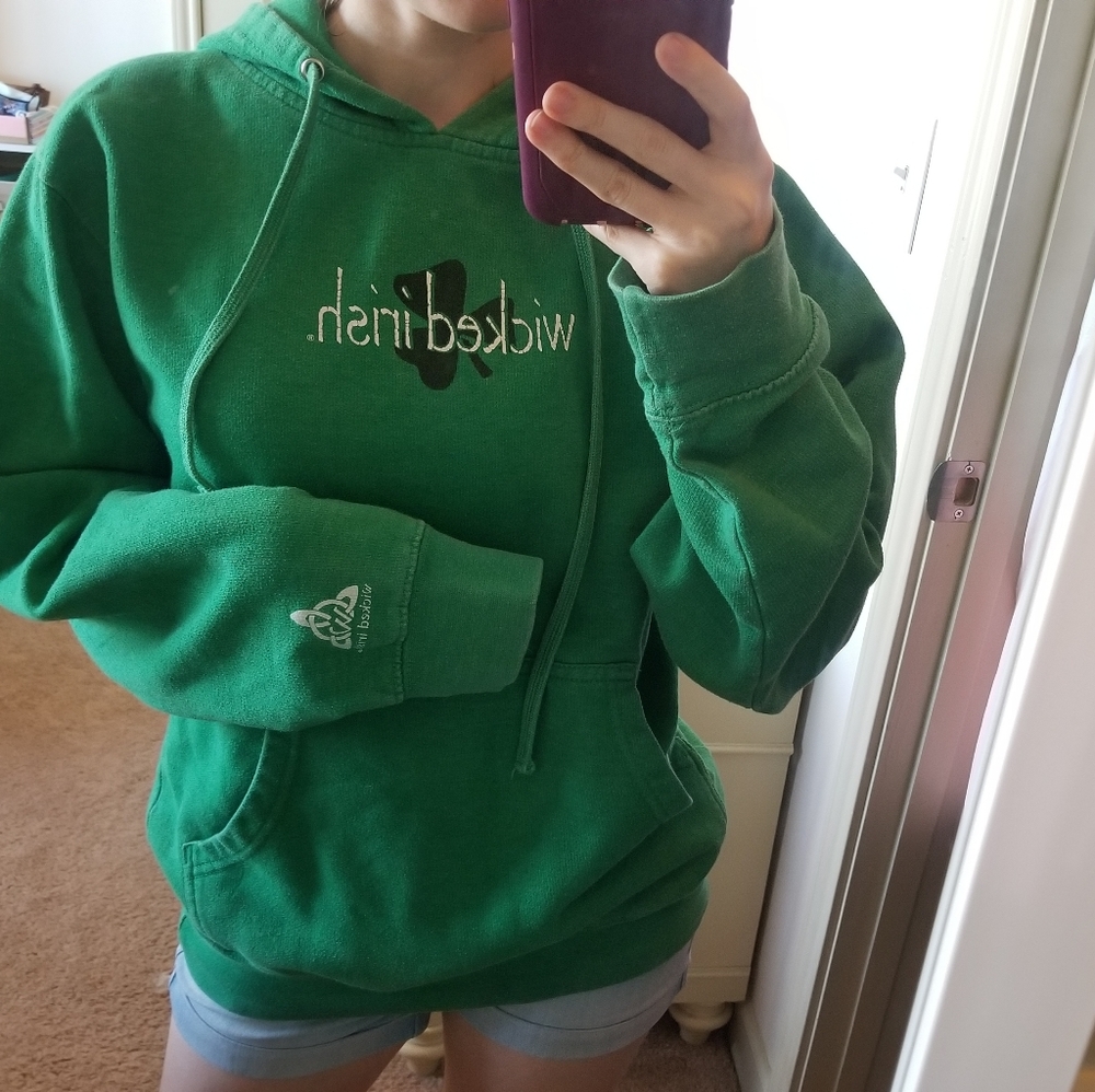 Green Wicked Irish Hoodie